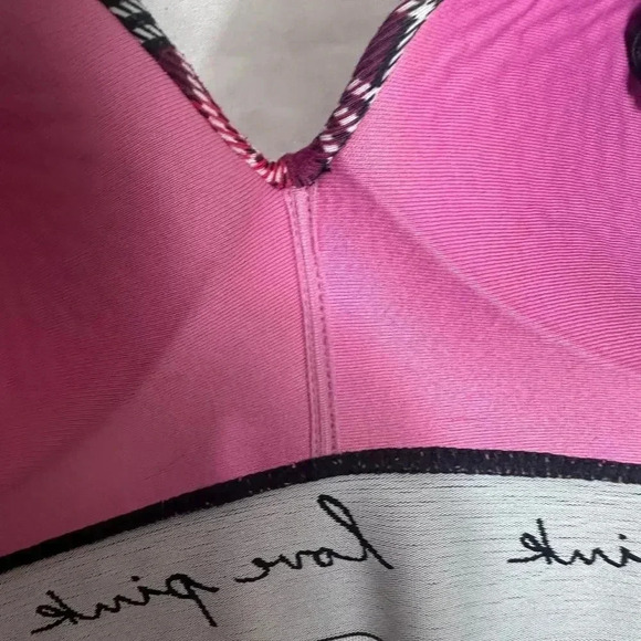 Pink Victoria’s Secret wear anywhere lightly lined red plaid bra size 34DD - Picture 7 of 11
